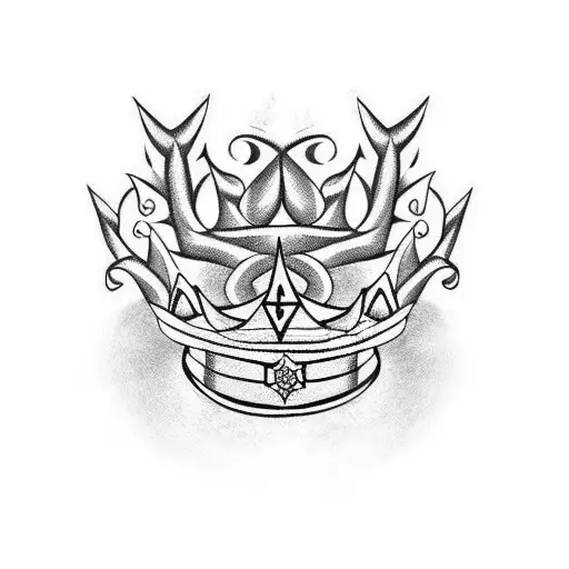 Armband Tattoo With 72 Thorns King Crown