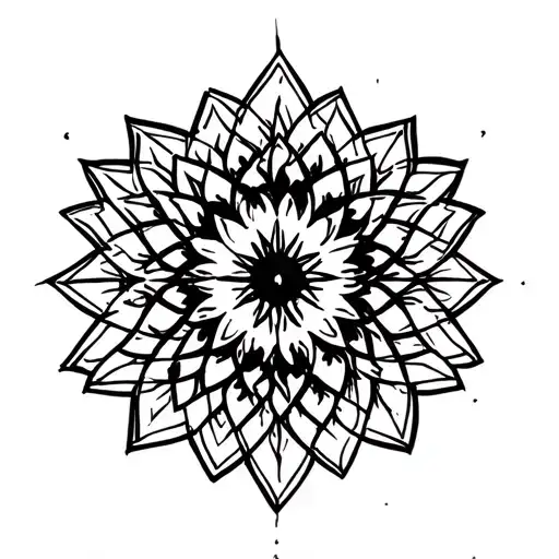 Sri Yantra Mandala Lotus