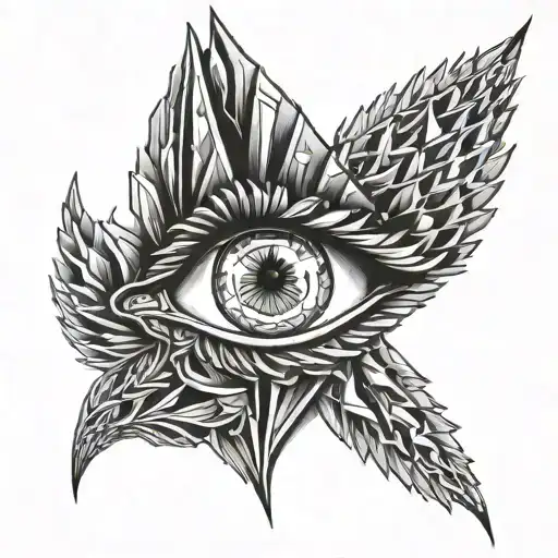 The Fallen Angel Eye Crying Blood Tears