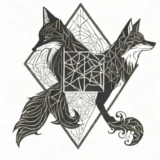 Bird And Fox Ambigram