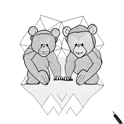 Monkey And Bear In Love