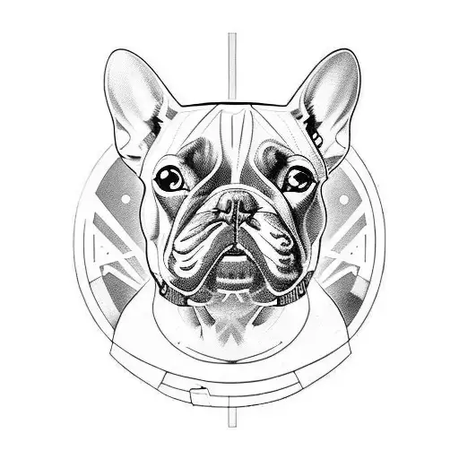 French Bulldog In Space
