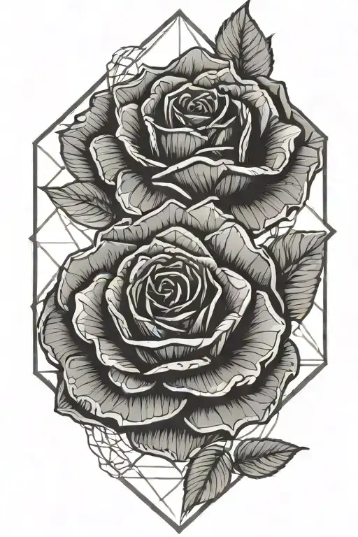 Rome Rose Geometric Fine Line