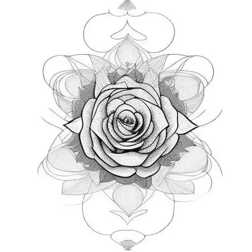 Aesthetic Floral Line Work