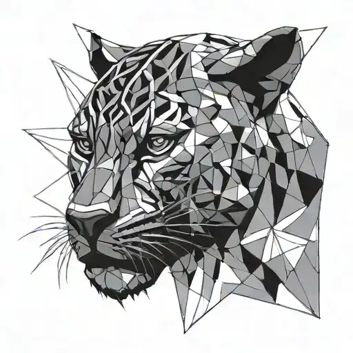 Black Panther Roaring And A Face Comes Out Of Its Mouth