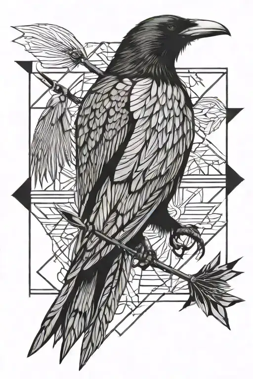 Crow Flying Arrow