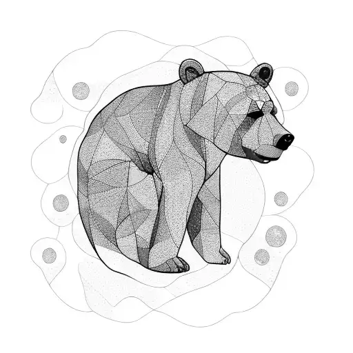 Color Bear And Trees