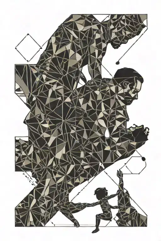 Dad Throwing Daughter Up In The Air