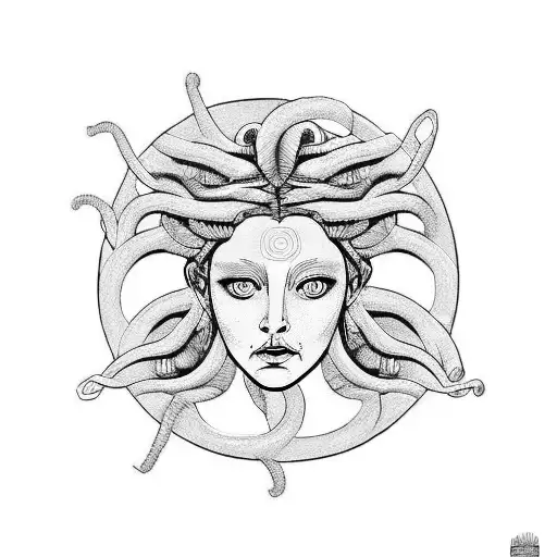 Medusa In A Circle