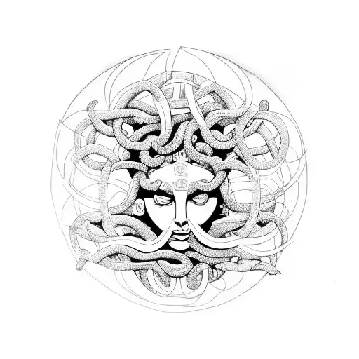 Medusa In A Circle