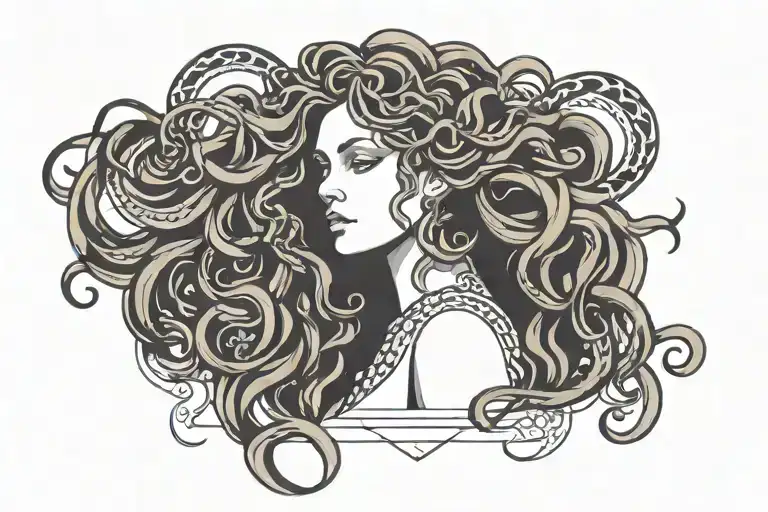 Feminine Beautiful Medusa