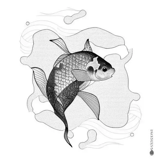 Shadow Koi Fish