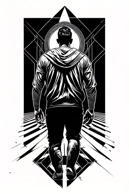 A Man Walking Through Chaos Towards Contentment