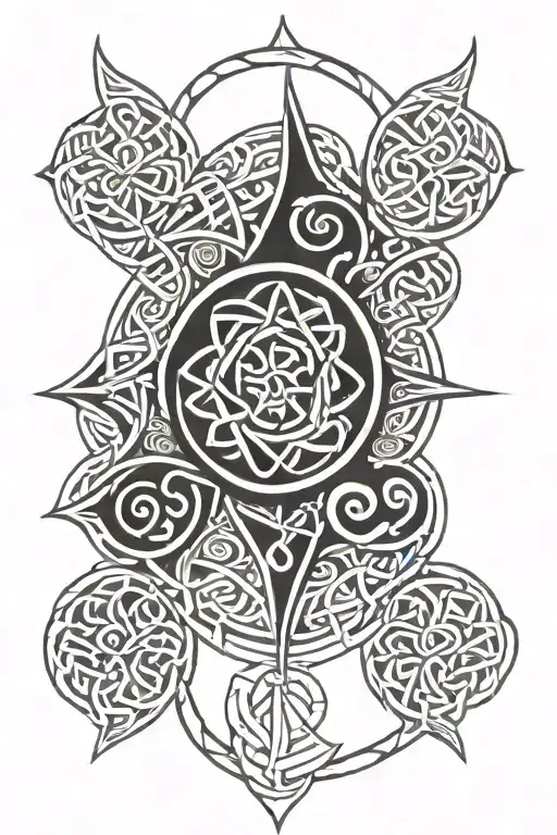 Celtic Pattern With Elements