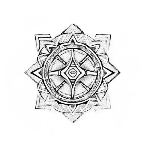 Aztec Tribal Geometric Armband