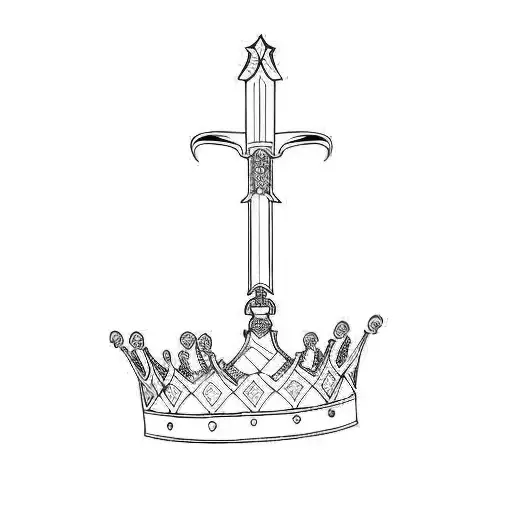 A Sword With A Crown On It