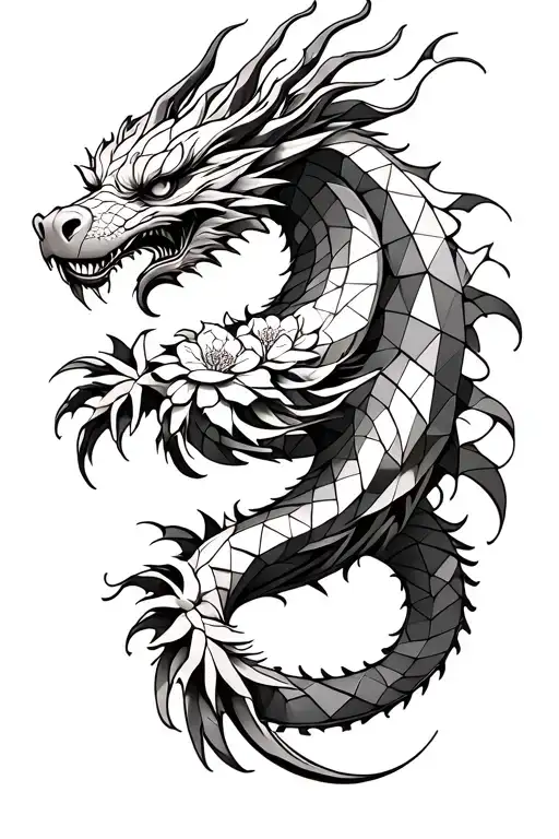 Cherry Flower Dragon