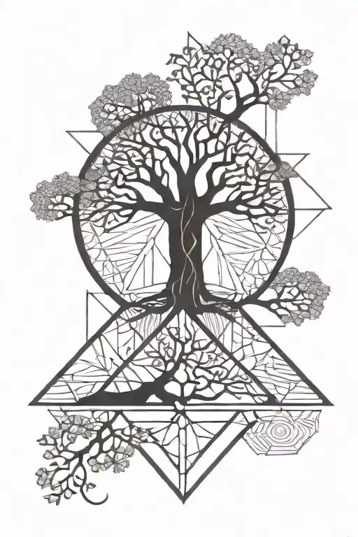 Tree Of Life Geometric Design Inspired