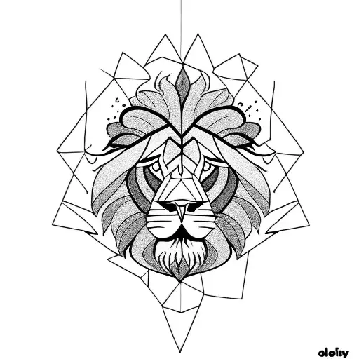 Lion Above Cloud One Line