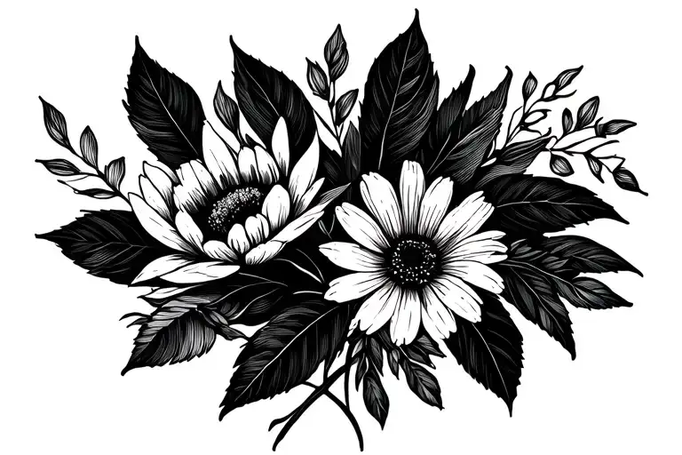 August Birth Flower Bouquet