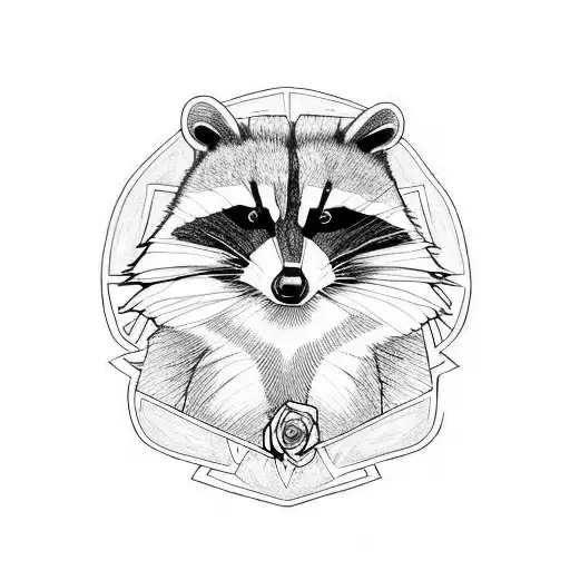 Warrior Racoon Rose