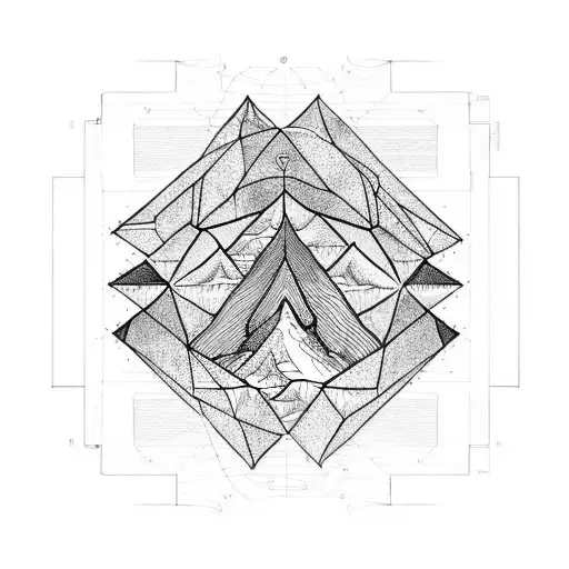 An Engineer's Blueprint Of A Mountain Range