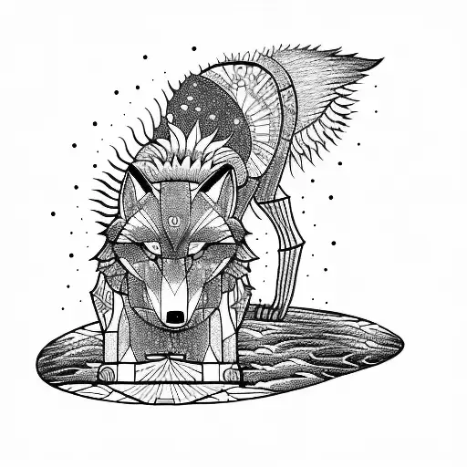 A Wolf Devouring The Sun