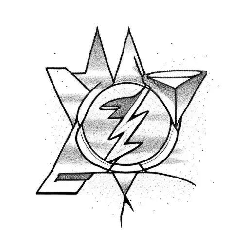 Lightning Crossed By An Arrow