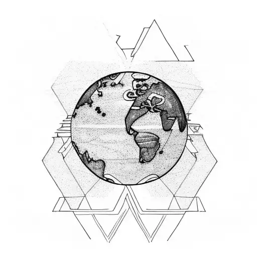 Ficus Tree And Earth Element