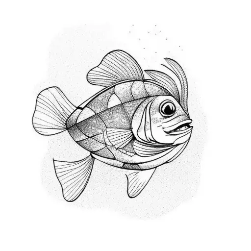 Small Cute Fish Out Of Water