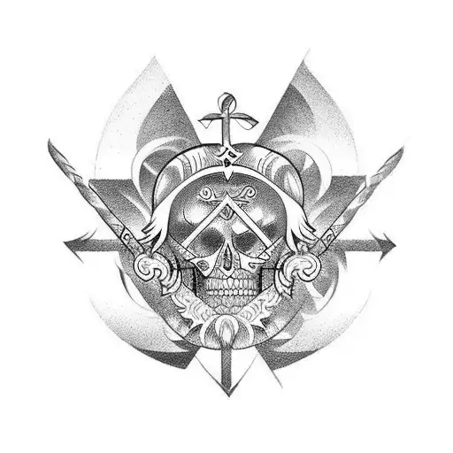 Memento Mori Underarm Nordic Runes Roman