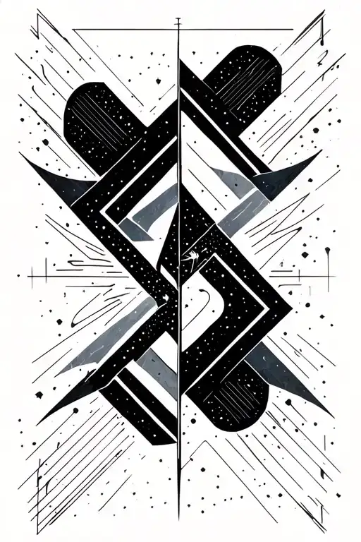 Lambda Symbol With Space Background