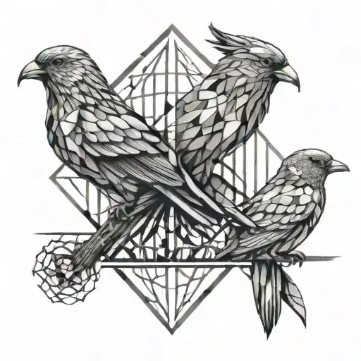 Brain And Bird In An Open Cage