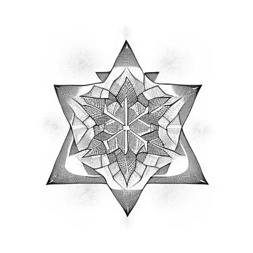 Triangle Snowflake Tree