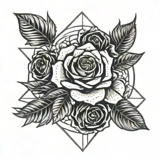 Roses Moon And Roses