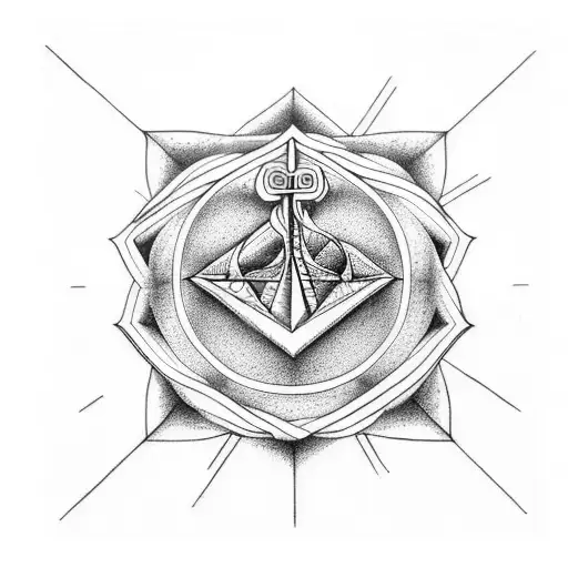 Powerful Anchor With Sacred Geometry And Spirituality