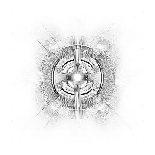 Abstract Lines That Resemble The Design Of A Formula 1 Car Seen From Above