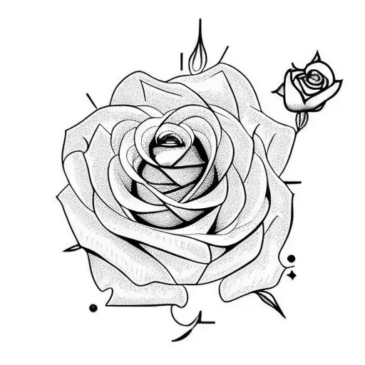 Rosary Around The Rose Stalk