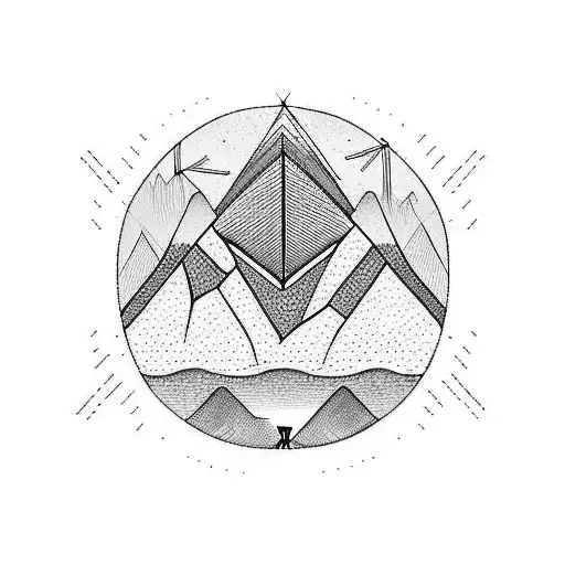 Road Bicycles And Mountain Include Compas Rose And Science