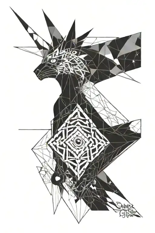 Nazuna Nanakusa Eyes Sleeve Goth Text Geometric