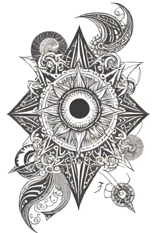 Sun With Eye In Middle