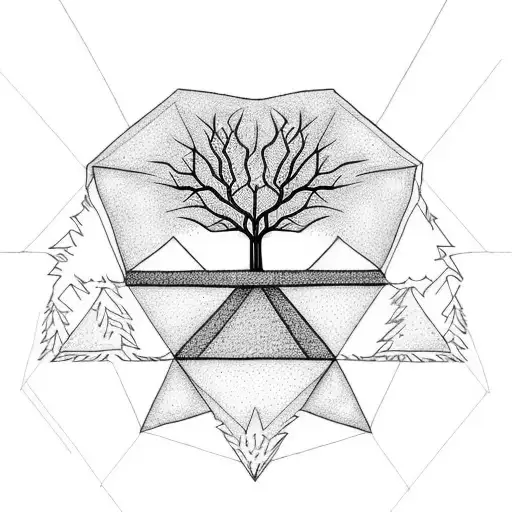 Tree In Triangle