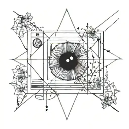 Polaroid Photos Strung Together Sun