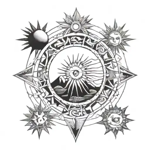 Sun And Moon Intertwined