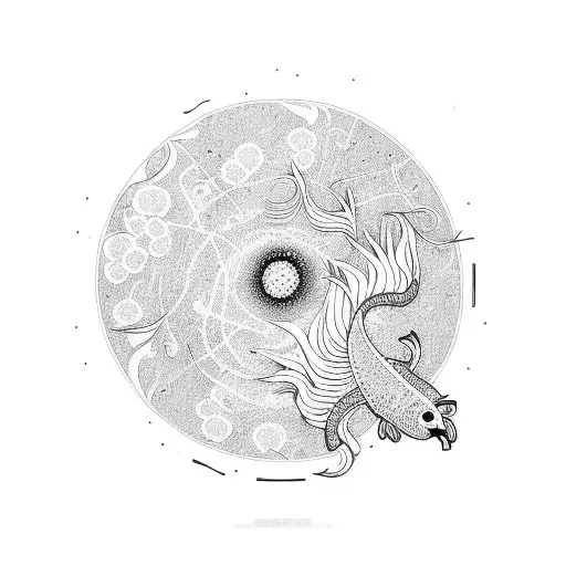 Spore Print With Eternal Koi Fish