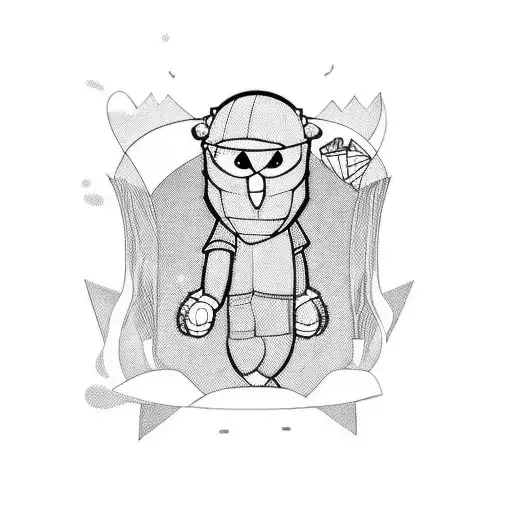 A Playful Cartoon Version Of The Client's Favorite Artist Kaws