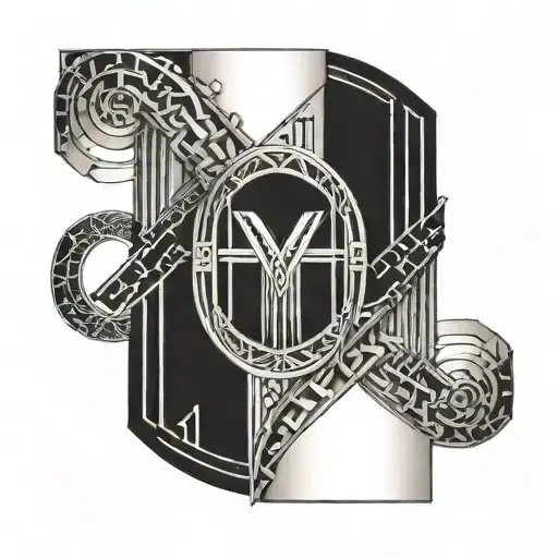 Wrist Cuff With Roman Numerals Surrounded