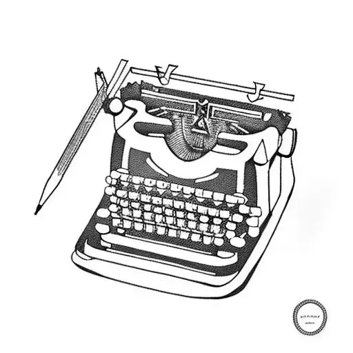 A Typewriter Typing Out The Text 'A Friendship I Paint Unteachable'