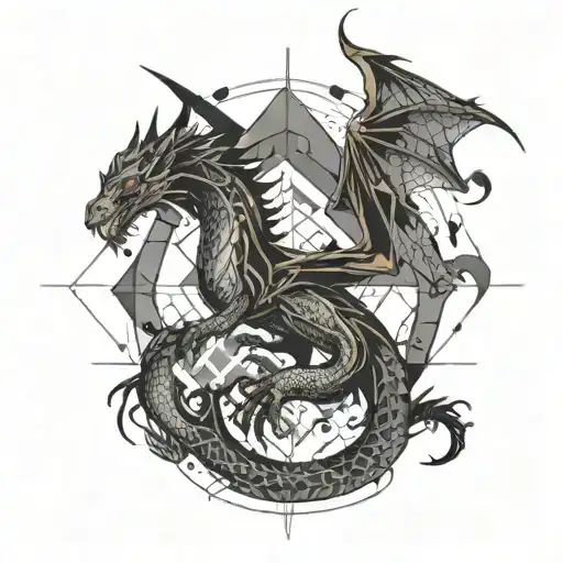 Arcangel And Dragon