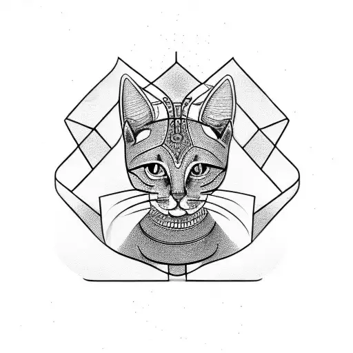 Symbol Of Bastet With Kid